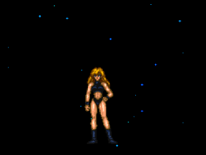 Samus gets naked. Mostly.