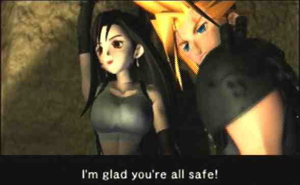 ...Cloud, on the other hand, looks like he'd prefer some private time.