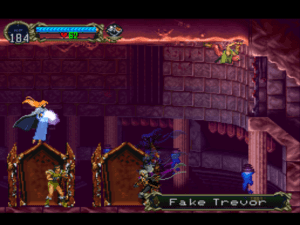 A reunion of four characters who, if you remember Castlevania III, never actually met each other, except for Trevor