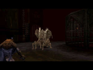 I need to take vengeance upon this guy? He looks like he should be trying to gasp out the phrase, "Kill me, please!" 