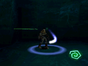 Use this portal to exchange the green filter for a blue one, but blue filters make you too weak to turn a door knob.