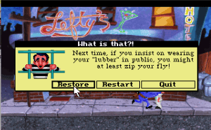 You couldn't call a game about the quest for anonymous sex complete without a good, moral lesson about public exposure.