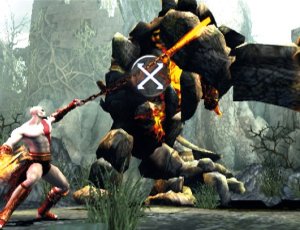 If you press square by mistake, Kratos pulls out a banjo and starts singing "Ain't Misbehavin'" And then the minotaur kills him. 