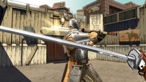 Note: carrying your sword like a baseball bat only tends to open up your "strike zone."