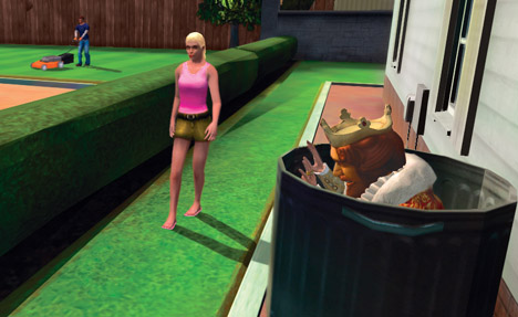 Uhh...I don't know whether I should include a trigger warning in this caption or call the police on my game. Even the commercial campaign looks at this and says, "Dude...a little too far."